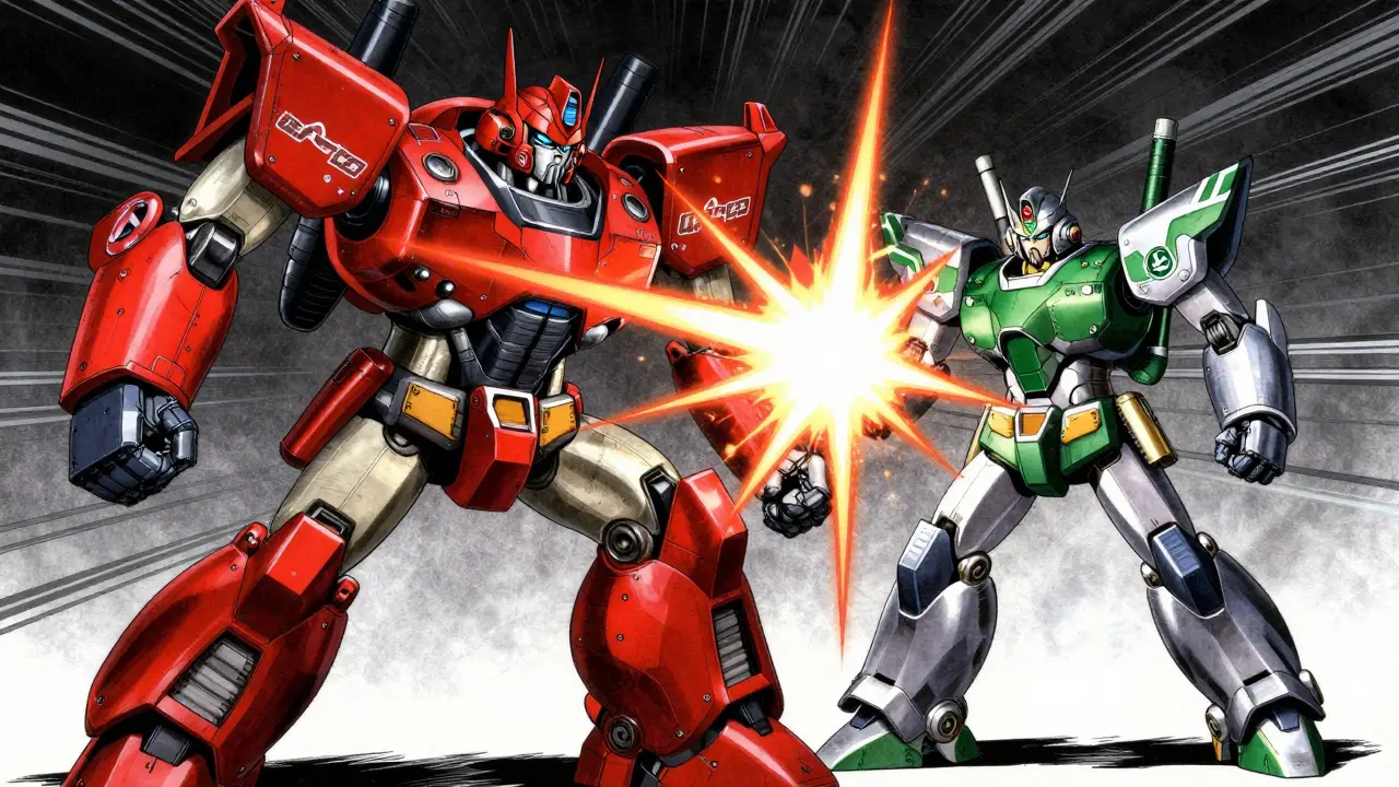 Agile generic robot defeating expensive brand-name mech