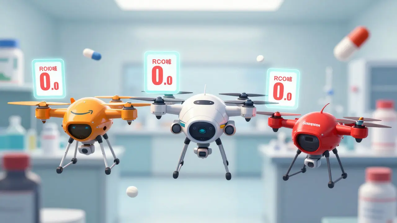 Drones showing affordable medicine prices